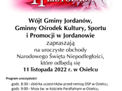 Zaproszenie na obchody Święta Niepodległości