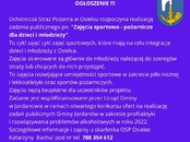 OSP Osielec rozpoczyna projekt dla dzieci i młodzieży