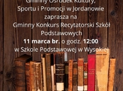 Zaproszenie na Gminny Konkurs Recytatorski Szkół Podstawowych