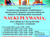 Zapraszamy na Podbabiogórskie warsztaty nauki pływania