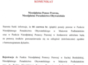 Komunikat Starosty
