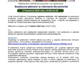 Webinarium CEDUR dla seniorów i ich opiekunów