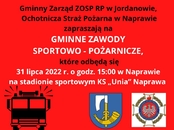 Gminne zawody sportowo - pożarnicze w Naprawie